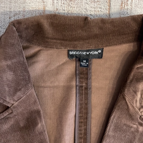 Briggs New York Corduroy Blazer (brown) - Picture 4 of 5